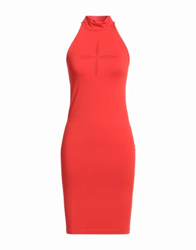 Wolford Short Dresses In Red