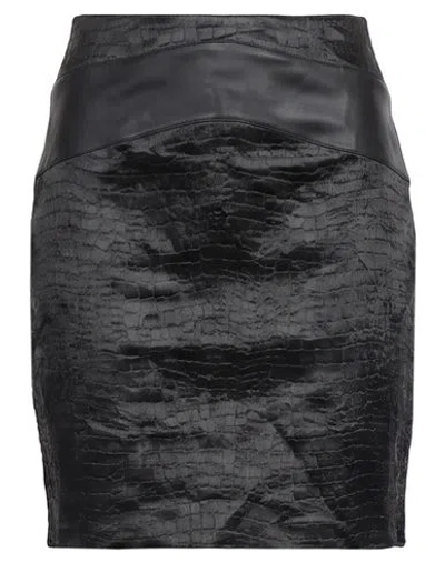 Wolford Woman Mini Skirt Black Size 4 Polyurethane, Polyester