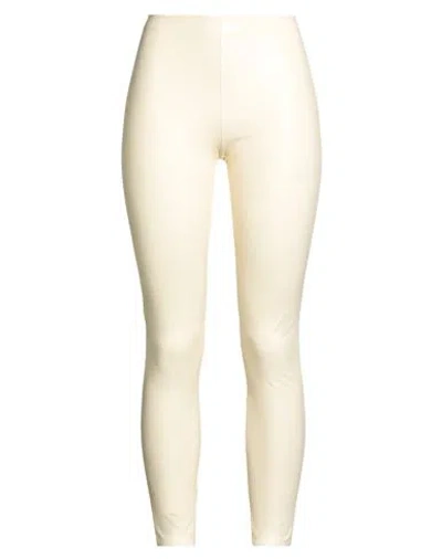 Wolford Woman Pants Cream Size 10 Polyurethane In White