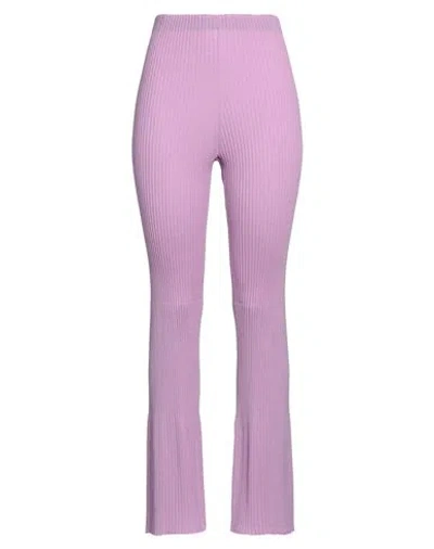 Wolford Woman Pants Mauve Size L Virgin Wool In Purple