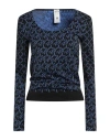 Wolford Woman Sweater Azure Size L Polyamide, Elastane In Blue