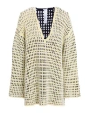 Wolford Woman Sweater Beige Size L Viscose, Polyamide In Neutral