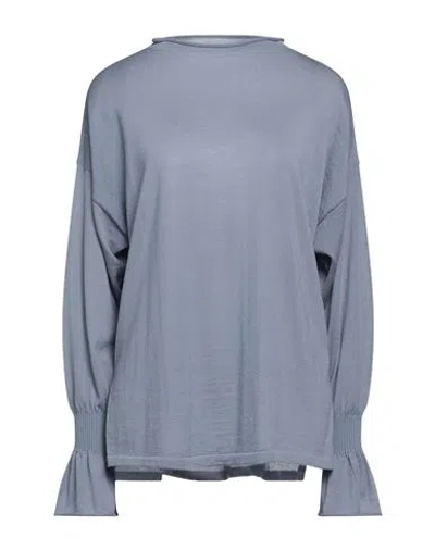 Wolford Woman Turtleneck Light Blue Size L Cashmere