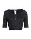 Wolford Woman T-shirt Black Size Xs Polyamide, Cotton In Black
