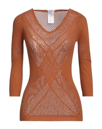 Wolford Woman T-shirt Camel Size Xs Polyamide, Elastane In Beige