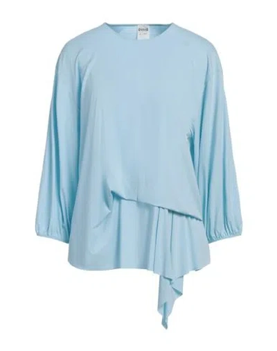 Wolford Woman T-shirt Sky Blue Size L Modal, Elastane