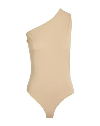 Wolford Woman Top Beige Size M Viscose, Polyamide, Elastane In Neutral