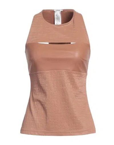 Wolford Woman Top Blush Size 12 Polyurethane, Polyester In Pink