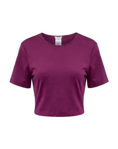 Wolford Woman T-shirt Plum Size S Polyamide, Elastane In Purple