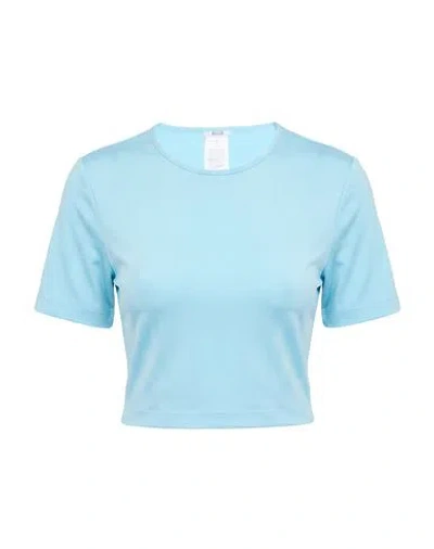 Wolford Woman T-shirt Sky Blue Size Xs Polyamide, Elastane