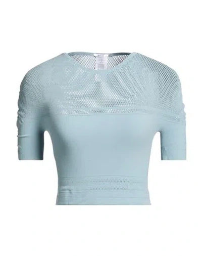 Wolford Woman T-shirt Slate Blue Size M Polyamide, Elastane