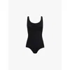Wolford Black Black Scoop Neck Bodysuit In 7005 Black