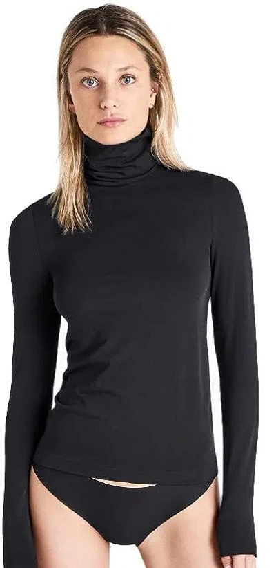 Wolford Women's Aurora Top Long Sleeves Top In Black