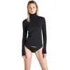 Wolford Women's Aurora Top Long Sleeves Top In Black