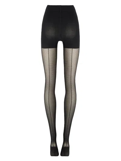 Wolford Women's Backseam Illusion Control-top Tights In Black