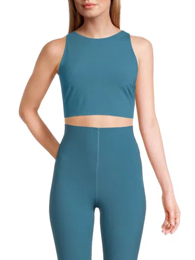 Wolford Women's Bonded Crop Top In Lake