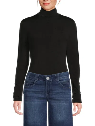 Wolford Women's Colorado Turtleneck Knit Bodysuit