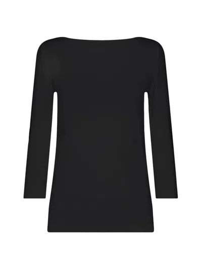 Wolford Women's Cordoba Boatneck Three-quarter Sleeve Top In Black