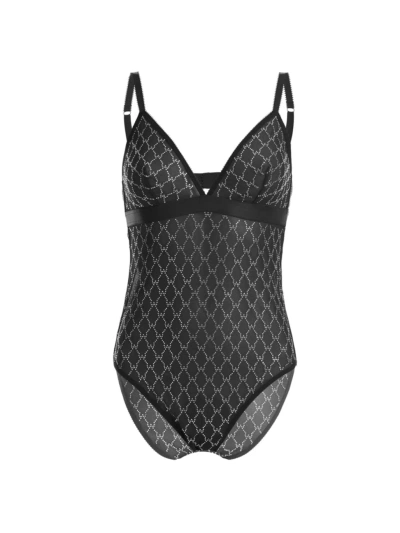 Wolford Women's Crystal-embellished Bodysuit In Black