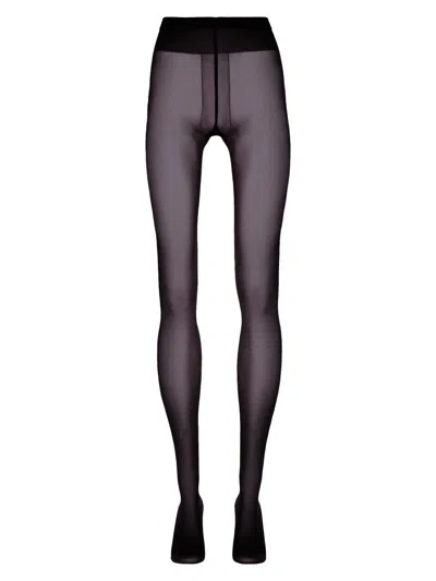 Wolford Women's Crystal Tights In Black