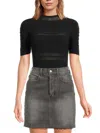 Wolford Net Lines Bodysuit In Black