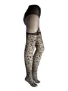 WOLFORD WOMEN'S FLORAL SHEER TIGHTS