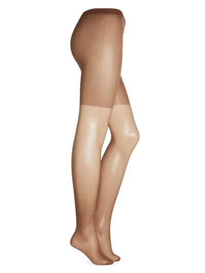 Wolford Women's Individual 10 Solid Stockings In Brown
