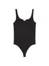 Wolford Women's Jamaika Cotton-blend Stretch Bodysuit In Black
