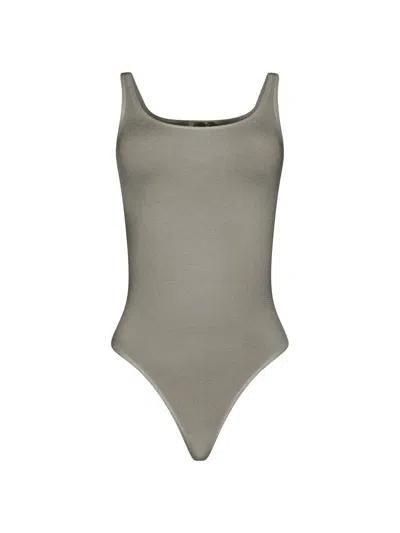 Wolford Women's Jamaika Cotton-blend Stretch Bodysuit In Gray