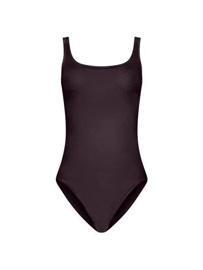 Wolford Women's Jamaika Cotton-blend Stretch Bodysuit In Purple