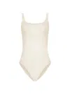 Wolford White Solid Swimwear In Neutral