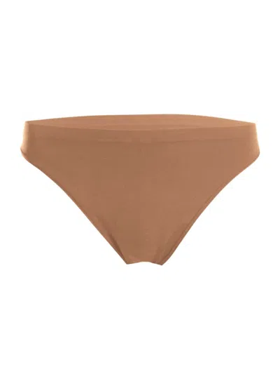 Wolford Women's Low-rise Thong Set In Macchiato