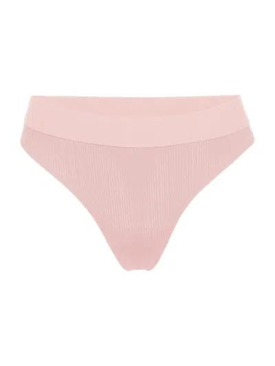 Wolford Women's Mid-rise Thong In Pink