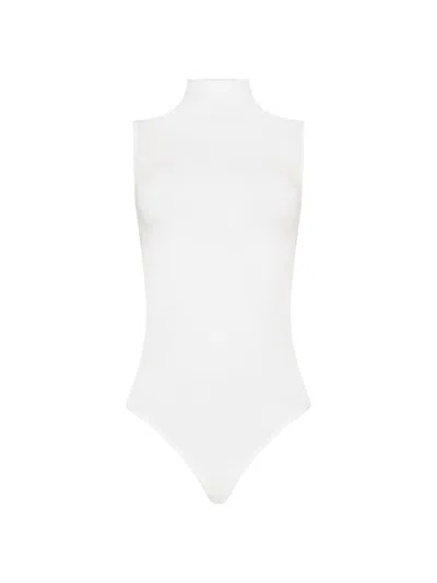 Wolford Women's Mock Turtleneck Sleeveless Bodysuit In White