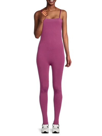 Wolford Women's Shiny Squareneck Jumpsuit In Pink