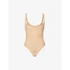 Wolford Womens Clay Scoop-neckline Stretch-mesh Body In Clay