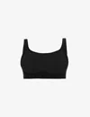 Wolford Womens Black Contour Skin Scoop-neck Stretch-woven Bra In Black