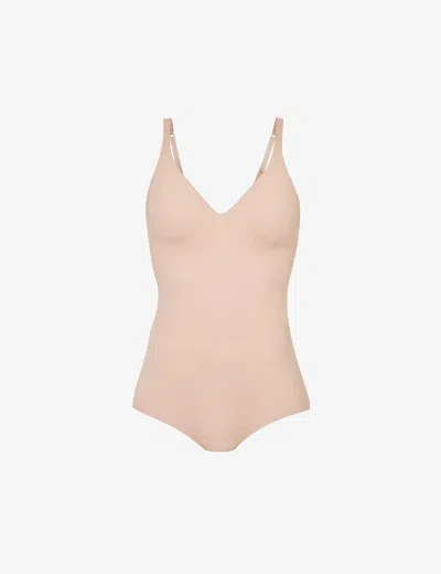 Wolford Womens Rose 3w Forming Stretch-cotton Body In Nude (lingerie)
