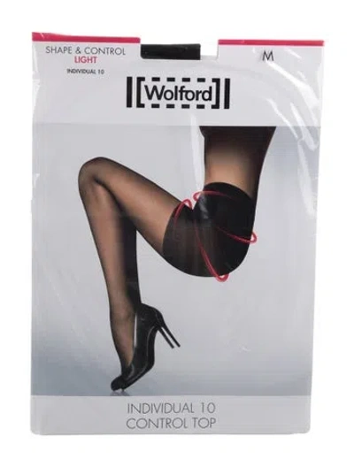 Pre-owned Wolford Womens' Sheer Tights. In Black