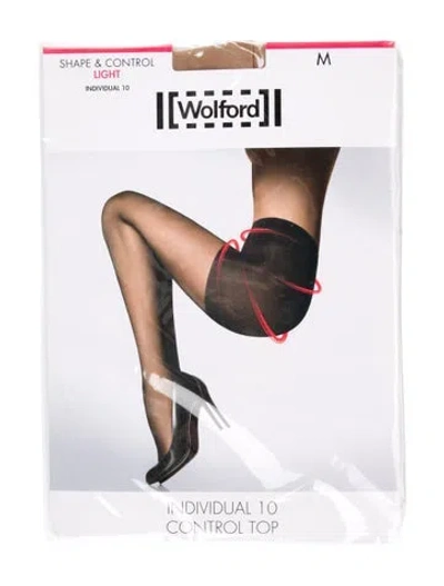 Pre-owned Wolford Womens' Sheer Tights. W/tags In Brown