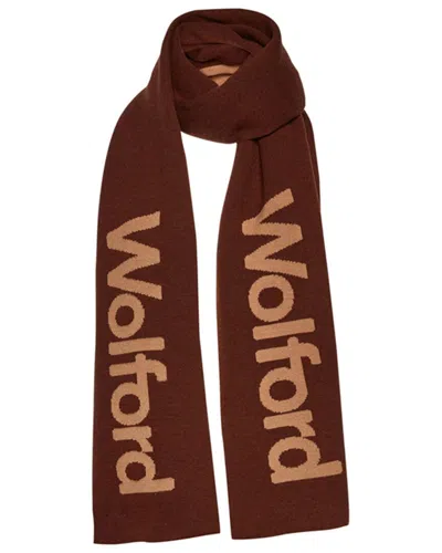 Wolford Wool-blend Scarf In Brown