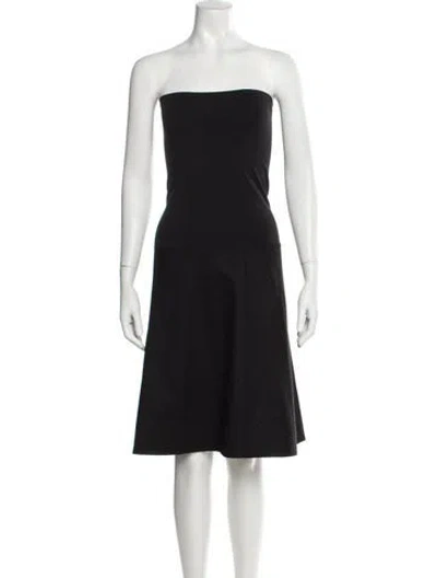 Pre-owned Wolford Wool Knee-length Dress In Black
