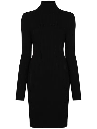 WOLFORD WOOL RIBBED SHORT DRESS