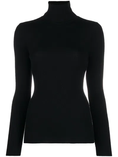 Wolford Wool Turtle-neck Sweater In Black