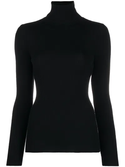 Wolford Wool Turtle-neck Sweater In Black