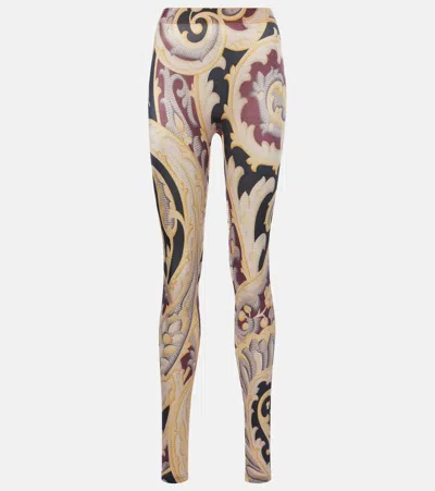 Wolford X Etro Leggings Baroque In Grau