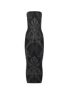 Wolford X Etro Metallic Midi Dress With Baroque Jacquard Effect In Black