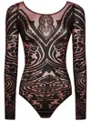 Wolford X Etro Paisley Tattoo Body In Brown