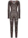 Wolford X Etro Paisley Tattoo Jumpsuit In Brown