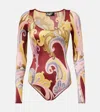 Wolford X Etro Printed Bodysuit In Multicoloured